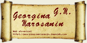 Georgina Marošanin vizit kartica